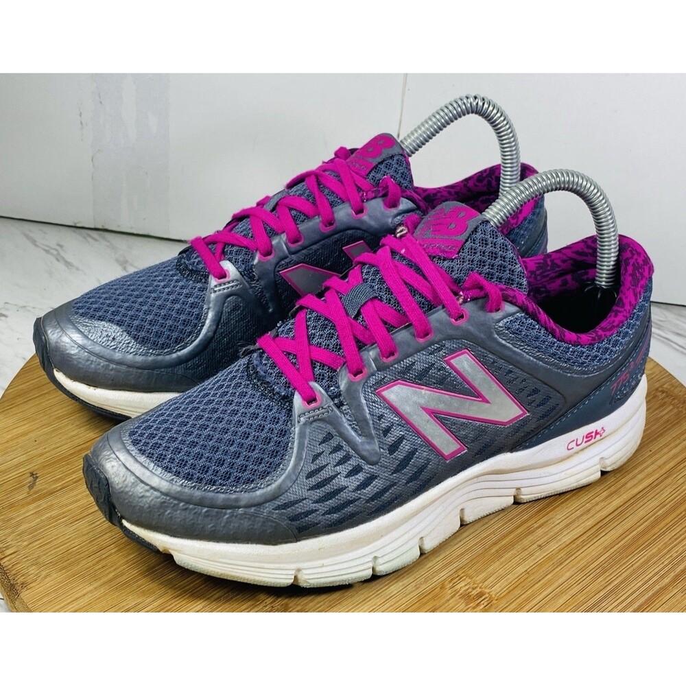 NEW BALANCE Cush W 775 RUNNING WALKING  WOMEN'S Size 7B Gray Lace-Up Sneakers